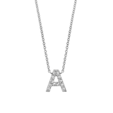 Diamond Pave Letter Necklace