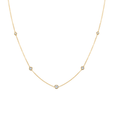 Diamond Bezel Strand Necklace
