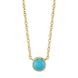 Turquoise Solitaire Necklace