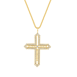 Diamond Custom Name Cross Pendant