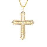 Diamond Custom Name Cross Pendant