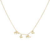 Mini Letter Mama Necklace