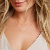 Diamond Pave Cross Necklace