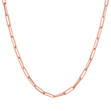 14K Paper Clip Chain Necklace
