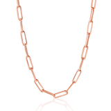 14K Large Paper Clip Chain Necklace