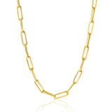 14K Large Paper Clip Chain Necklace