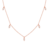 Diamond Pear Drop Necklace