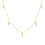 Diamond Pear Drop Necklace