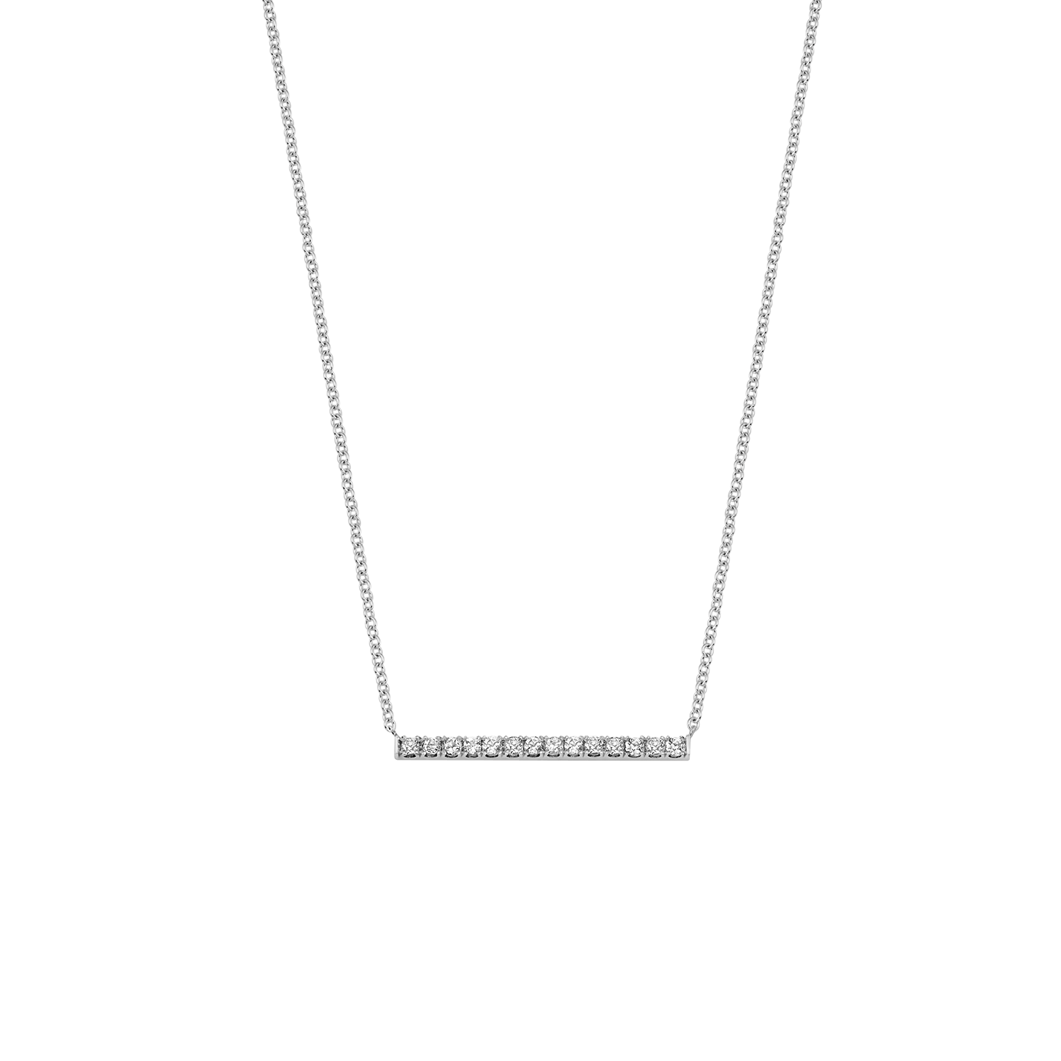 Diamond Pave Bar Necklace
