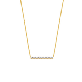 Diamond Pave Bar Necklace