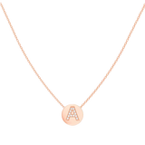 Kids Diamond Initial Coin Necklace