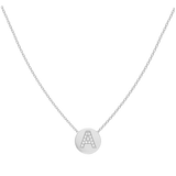 Kids Diamond Initial Coin Necklace