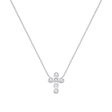 Kids Diamond Bezel Cross Necklace