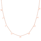 Mini Spaced Letter Necklace