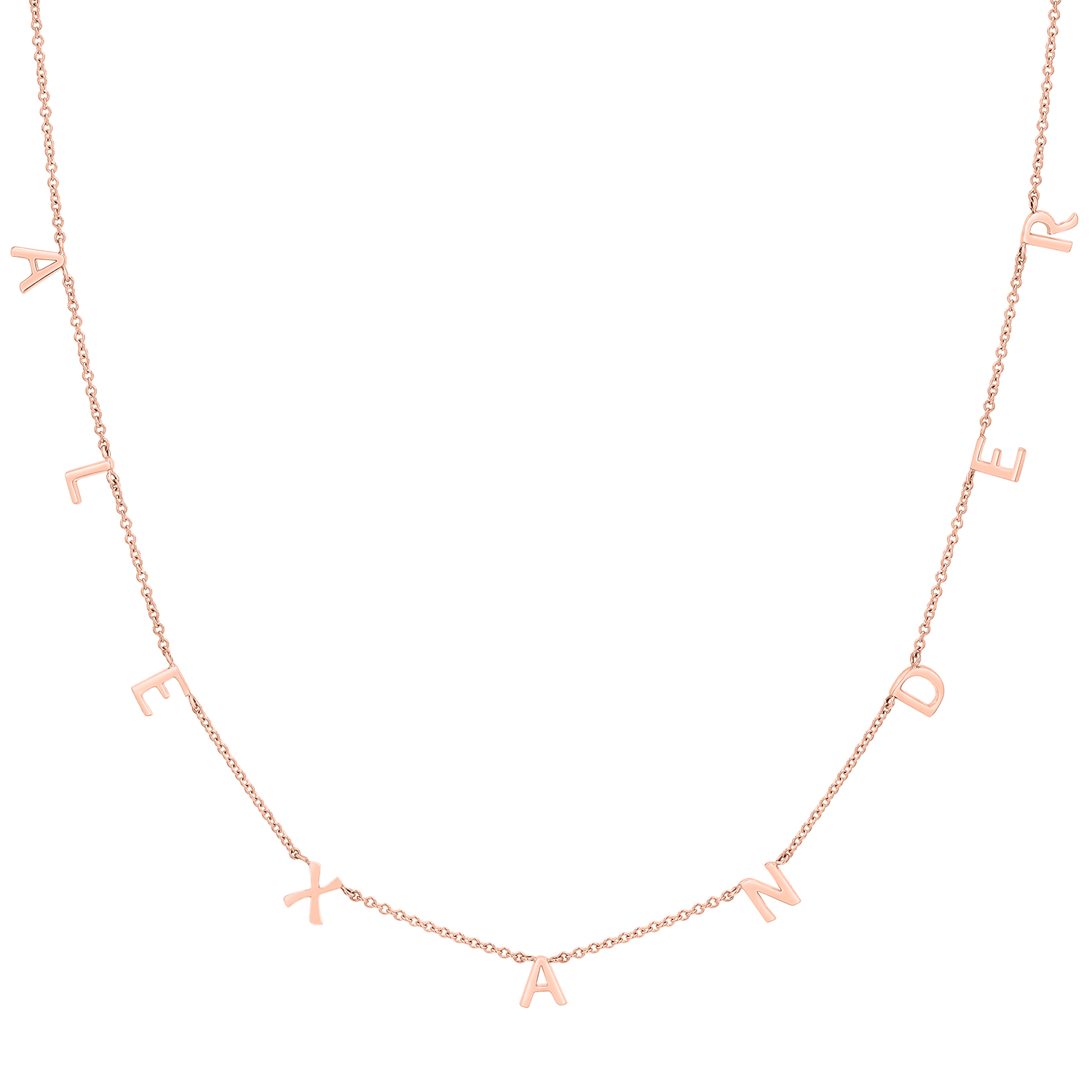 Kids Mini Spaced Letter Necklace