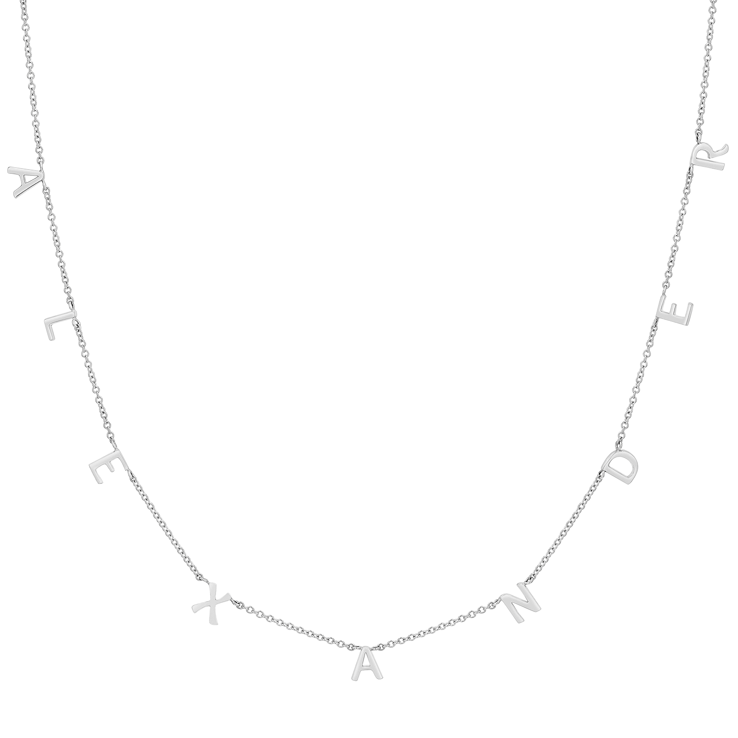 Kids Mini Spaced Letter Necklace
