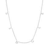 "SINGLE" Spaced Letter Necklace