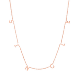 "SINGLE" Spaced Letter Necklace