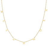 Mini Spaced Letter Necklace
