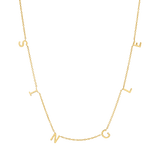 "SINGLE" Spaced Letter Necklace