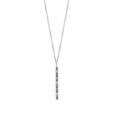 Short Bar Rainbow Necklace