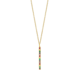Short Bar Rainbow Necklace