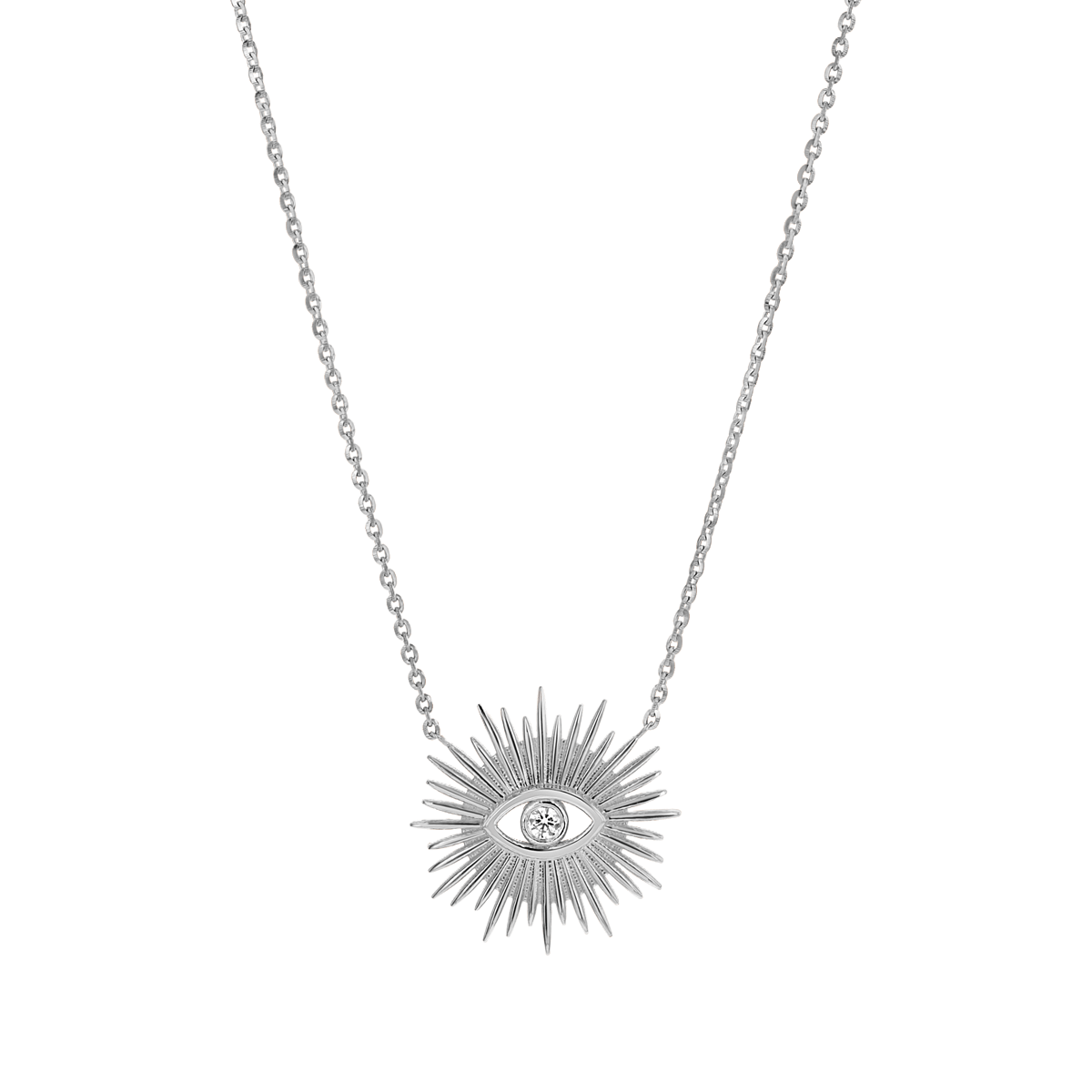 Sunburst Evil Eye Necklace