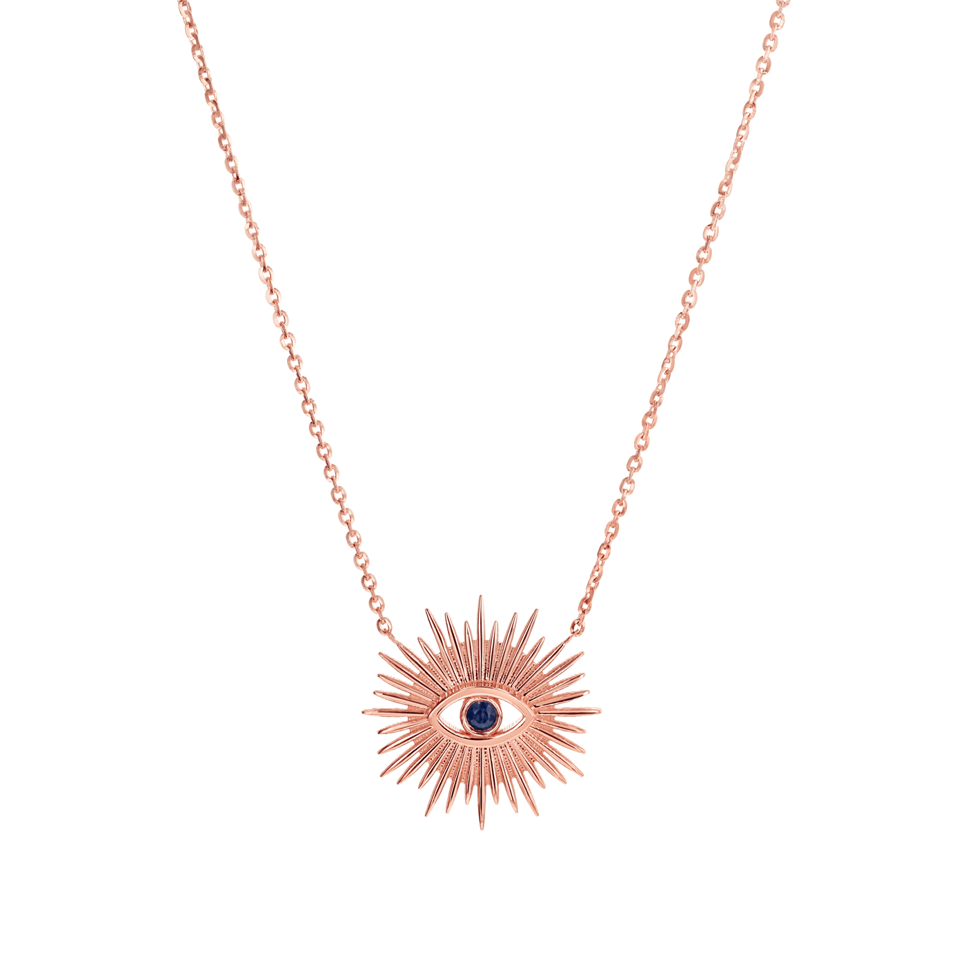 Sunburst Evil Eye Necklace
