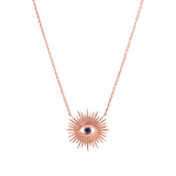 Sunburst Evil Eye Necklace