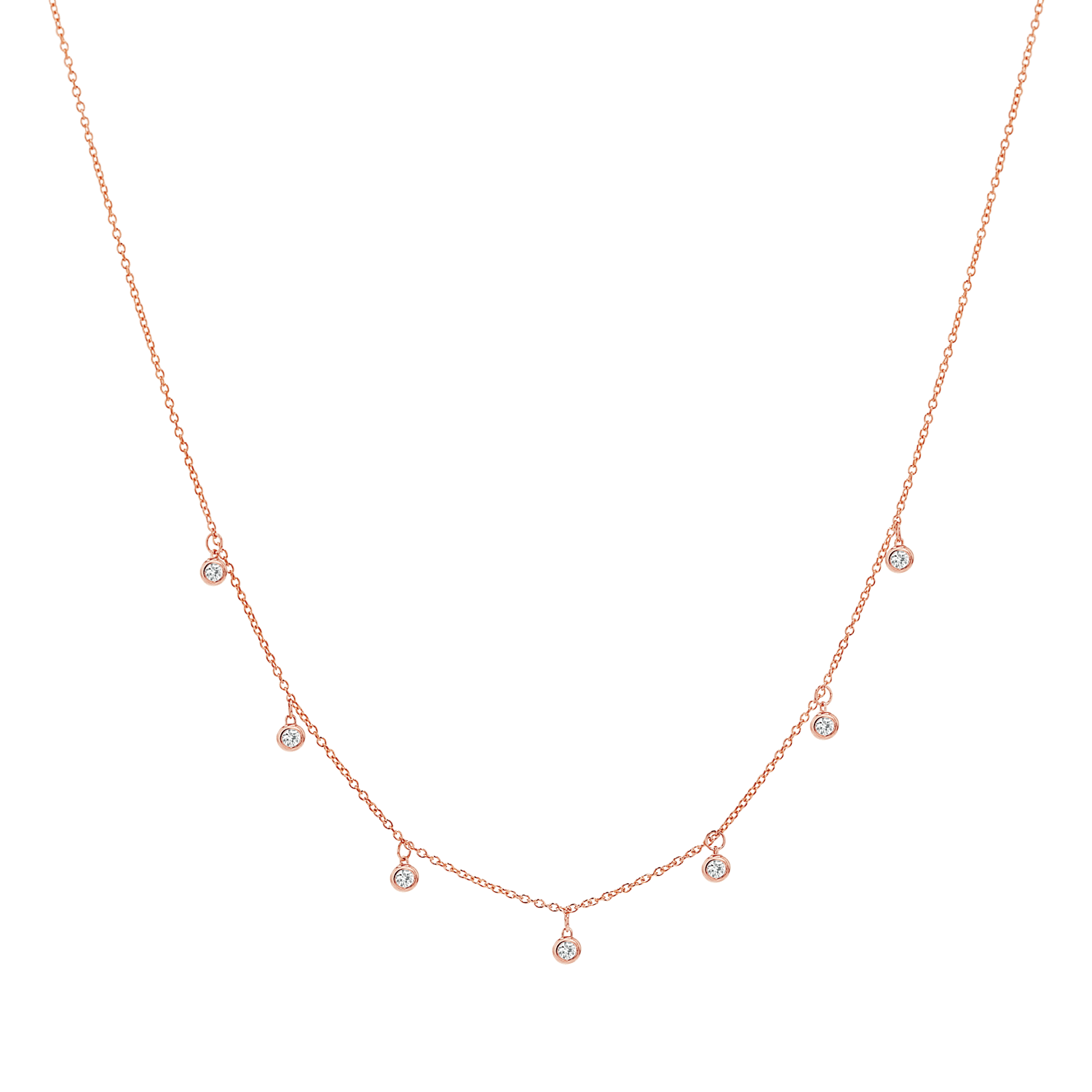 Multi Drop Diamond Necklace