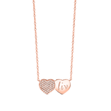 Kids Twin Heart Necklace