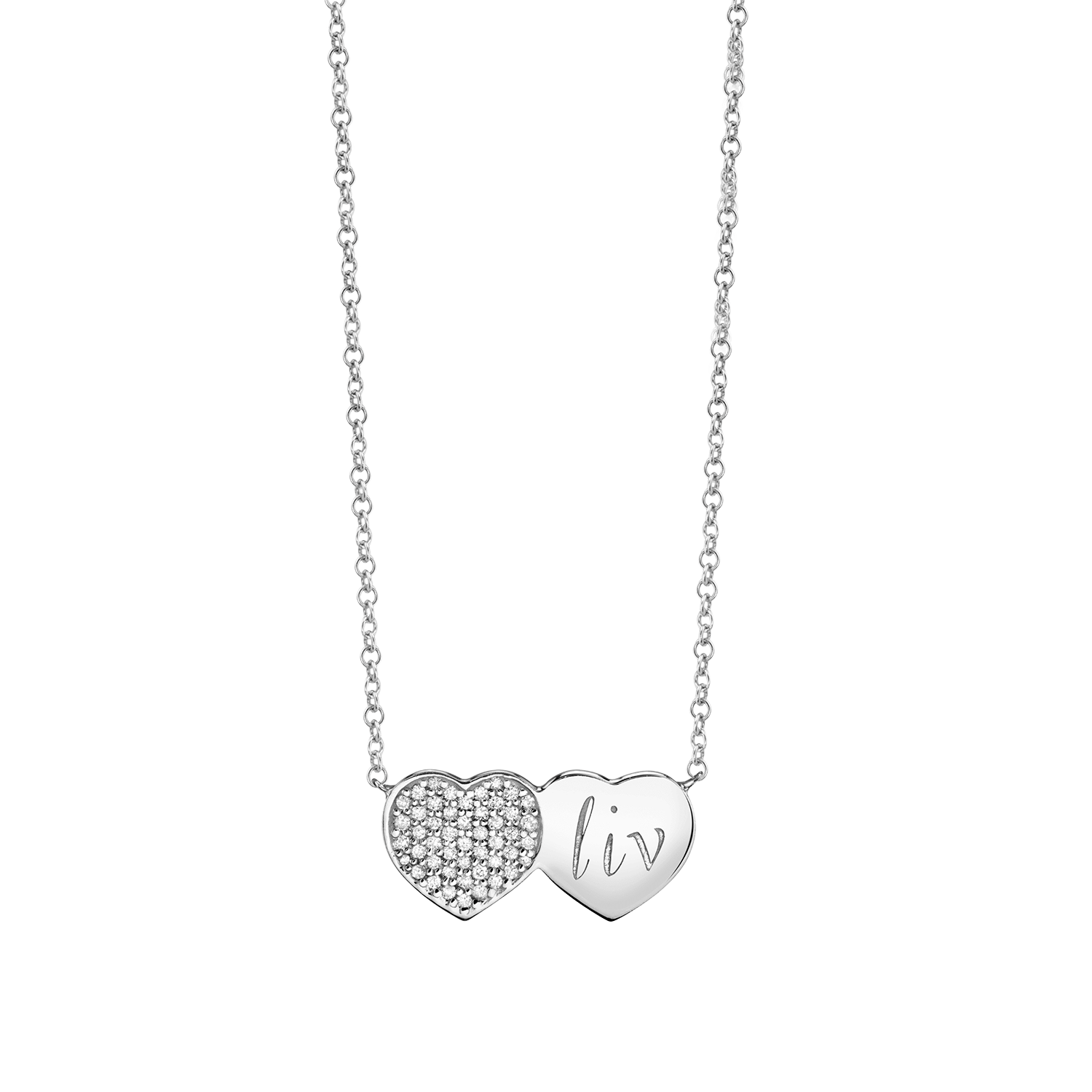 Kids Twin Heart Necklace