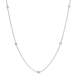 Extra Long Diamond Strand Necklace