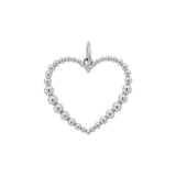 Tapered Bead Heart Charm