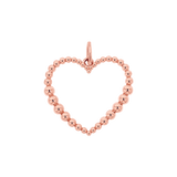Tapered Bead Heart Charm