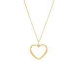 Tapered Bead Heart Charm