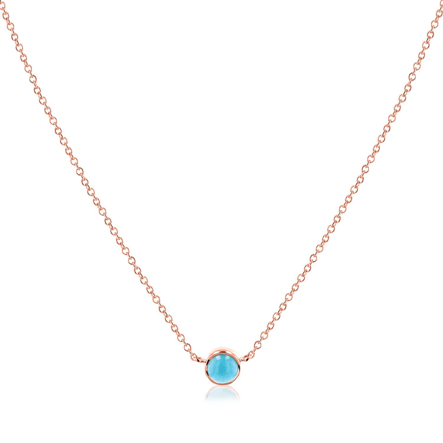 Turquoise Solitaire Necklace