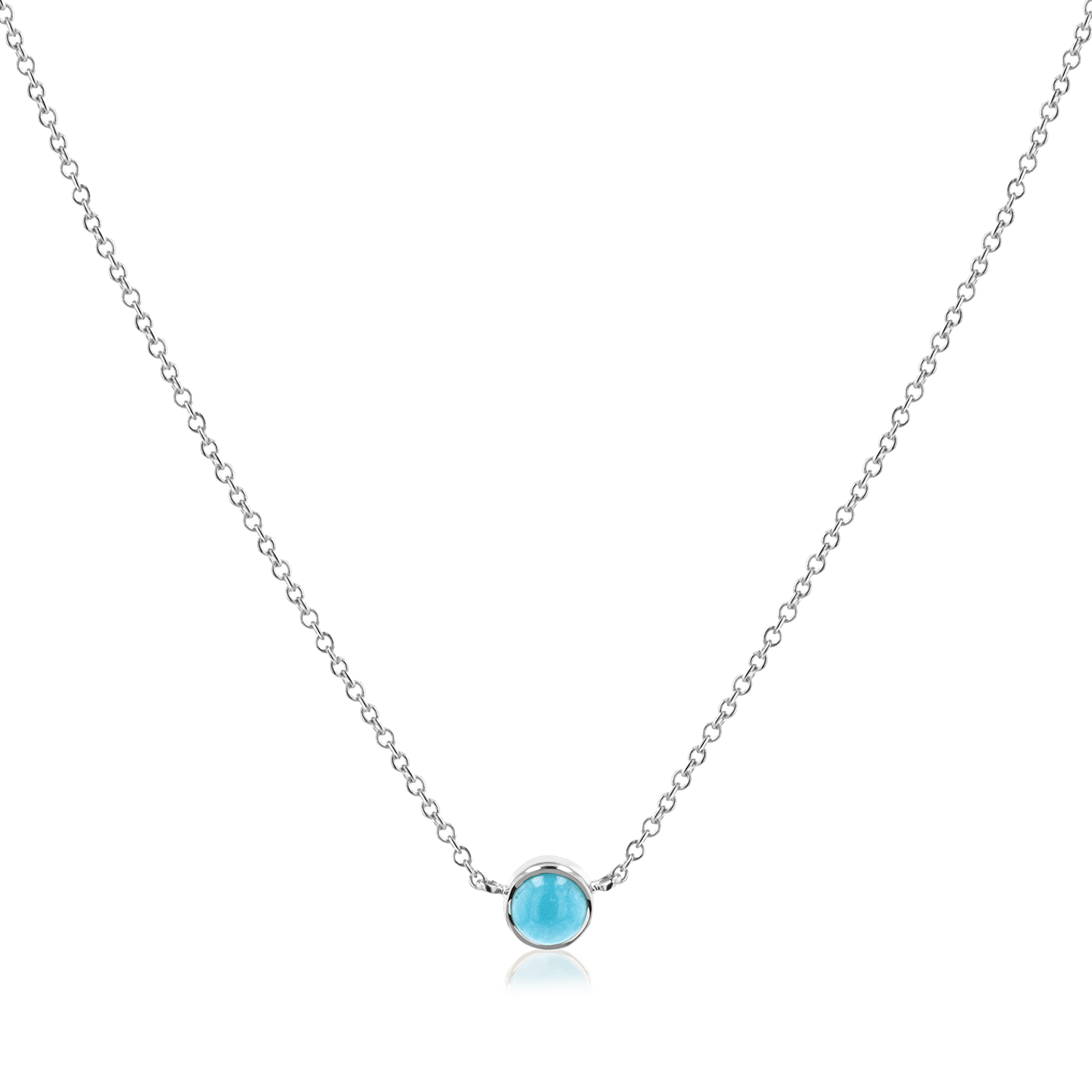 Turquoise Solitaire Necklace