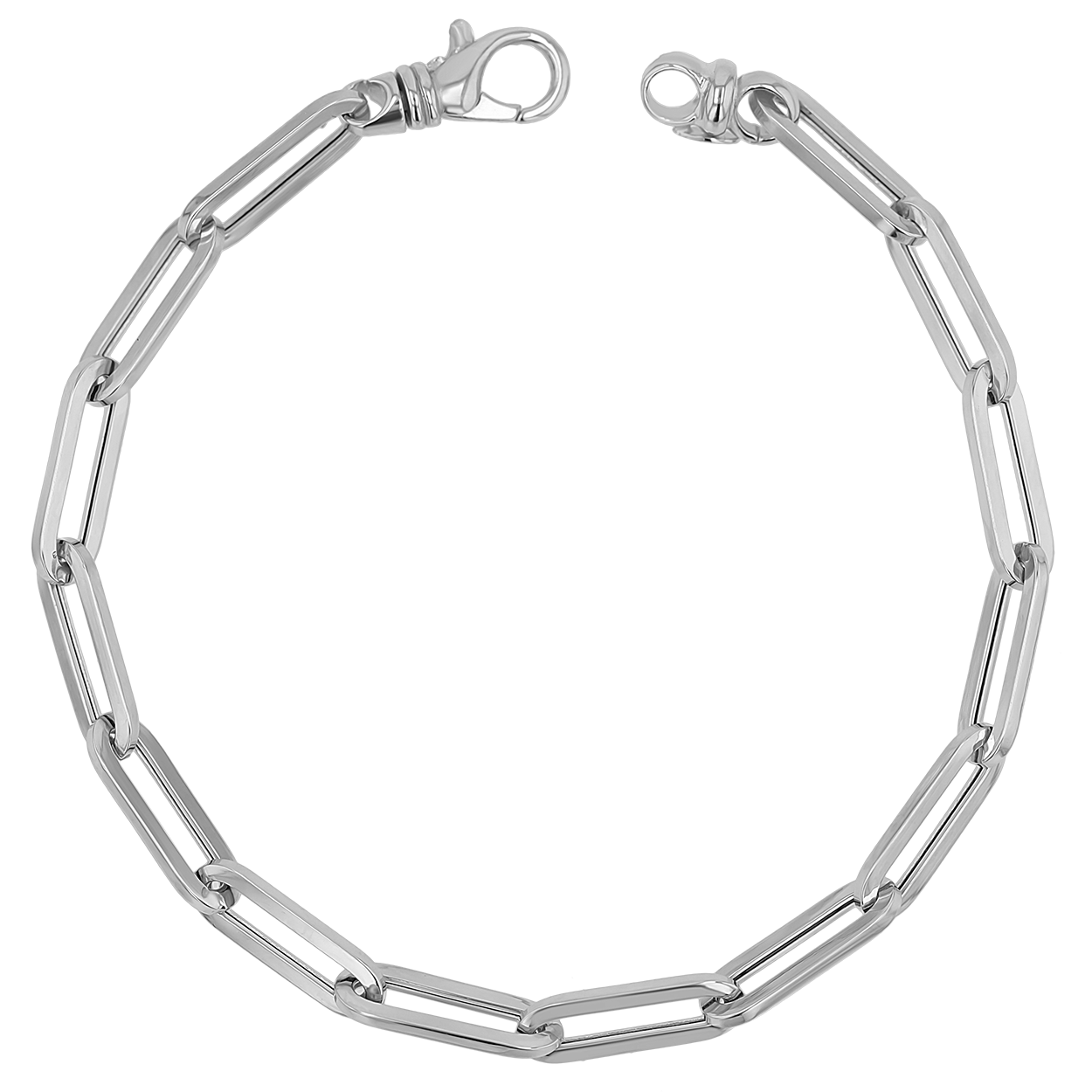 14K Grand Paper Clip Chain Bracelet