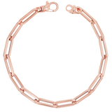 14K Grand Paper Clip Chain Bracelet