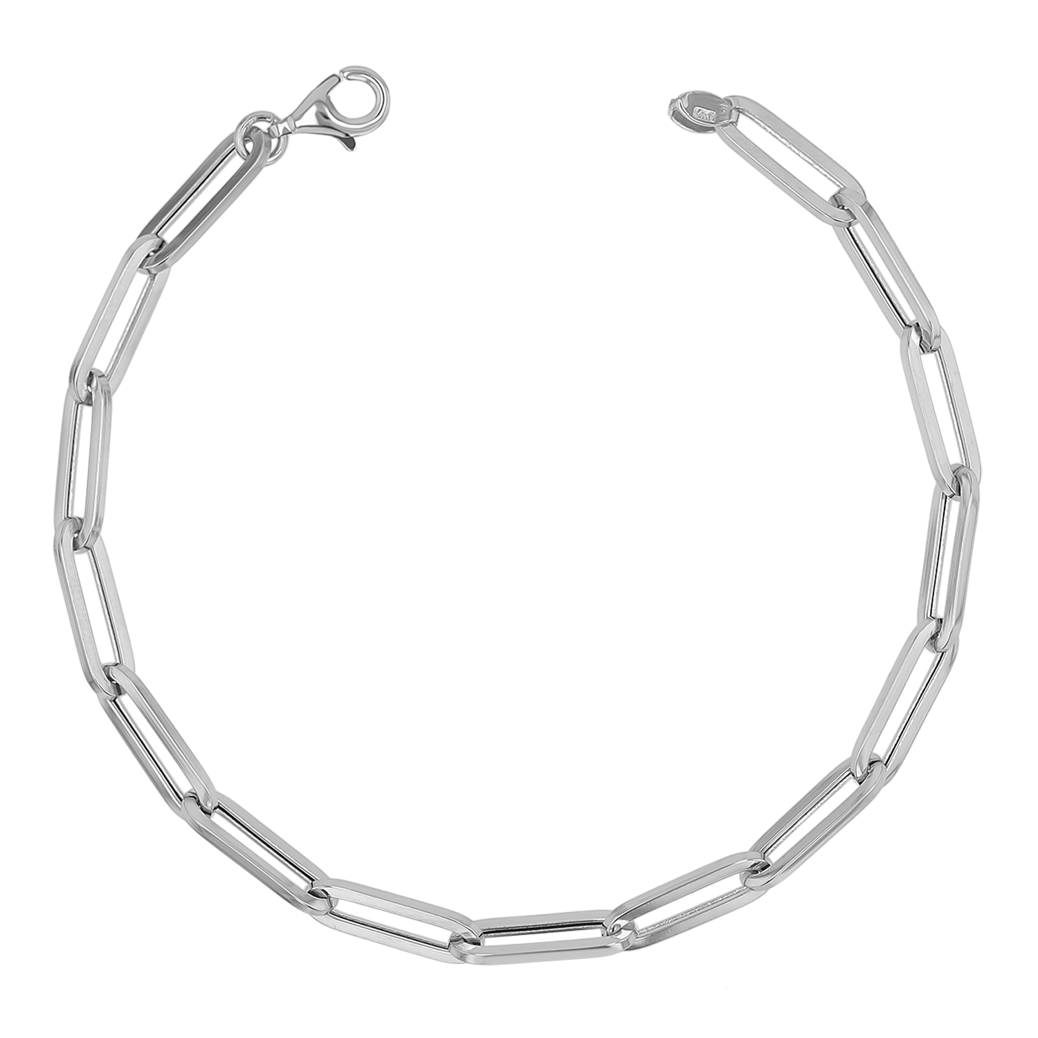 14K Large Paper Clip Chain Bracelet