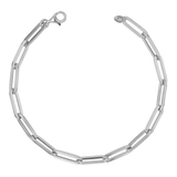 14K Large Paper Clip Chain Bracelet
