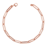 14K Large Paper Clip Chain Bracelet