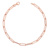 14K Paper Clip Chain Bracelet