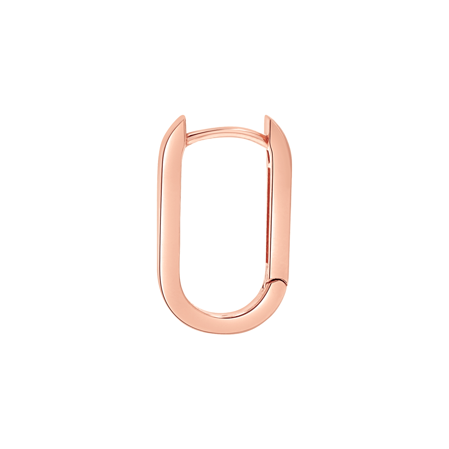 Paper Clip Huggie Hoop Earrings