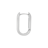 Paper Clip Huggie Hoop Earrings