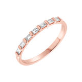 Baguette Row Ring