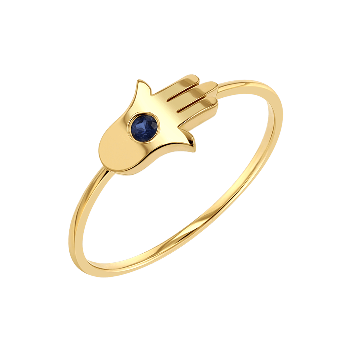 Hamsa Diamond Wire Ring