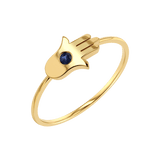 Hamsa Diamond Wire Ring