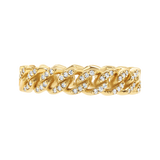 Diamond Pave Cuban Link Ring